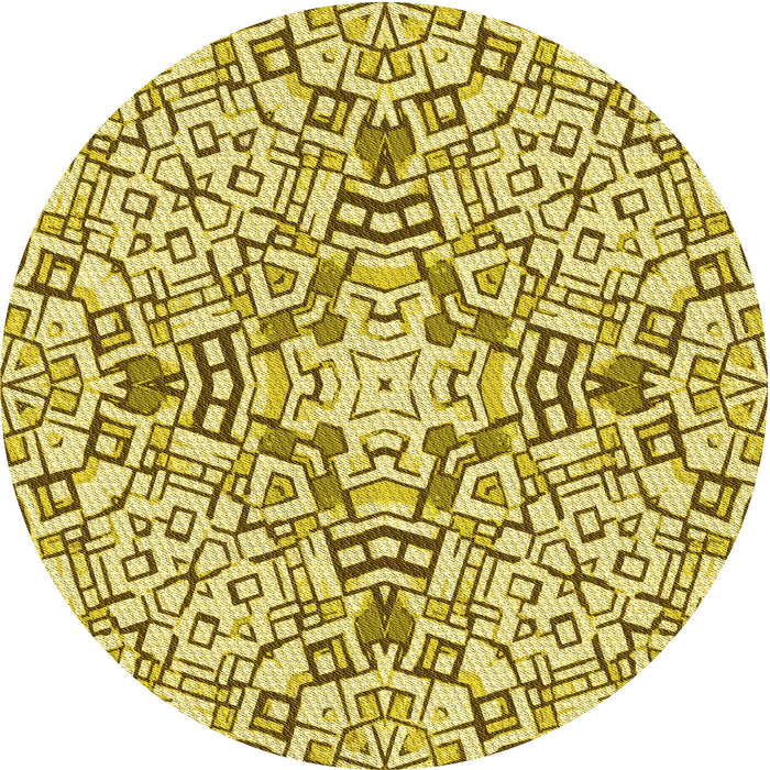 Square Machine Washable Transitional Dark Bisque Brown Rug in a Living Room, wshpat604yw