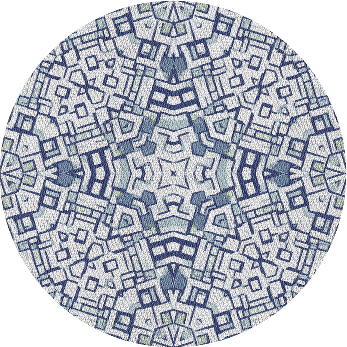 Square Machine Washable Transitional Platinum Gray Rug, wshpat604