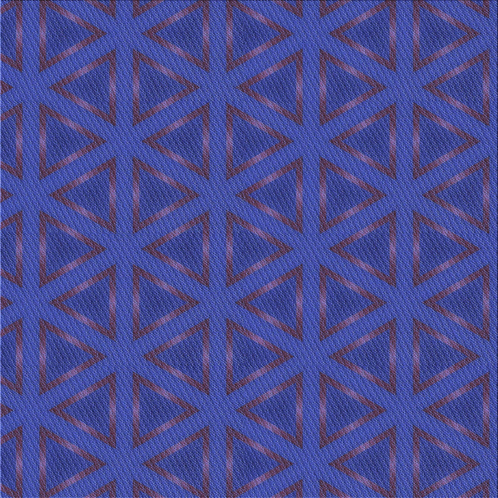 Round Patterned Sapphire Blue Rug, pat605blu