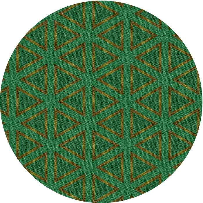 Square Patterned Army Green Rug, pat605grn