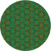 Square Patterned Army Green Rug, pat605grn