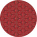 Square Patterned Red Rug, pat605rd