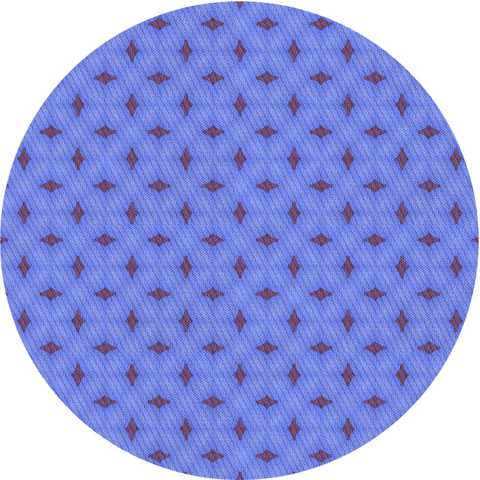 Square Patterned Sky Blue Rug, pat606blu