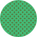 Square Patterned Spring Green Rug, pat606grn