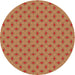 Square Patterned Red Rug, pat606org