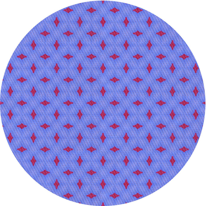 Square Patterned Sky Blue Rug, pat606pur