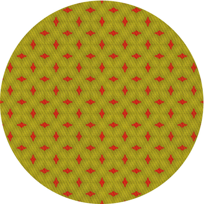 Square Patterned Golden Brown Yellow Rug, pat606yw