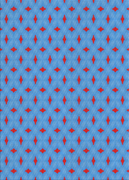 Patterned Blue Novelty Rug, pat606