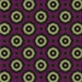Round Machine Washable Transitional Purple Lily Purple Rug, wshpat607brn
