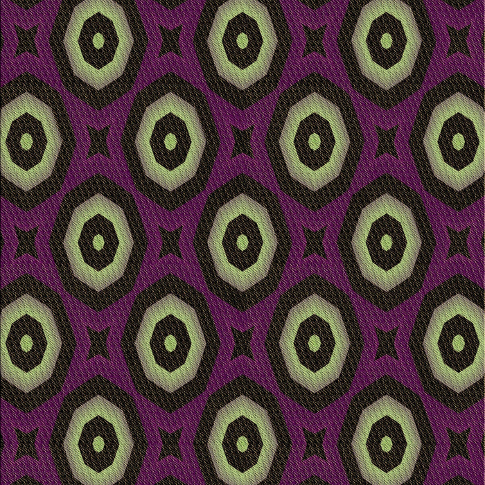 Patterned Purple Lily Purple Rug, pat607brn