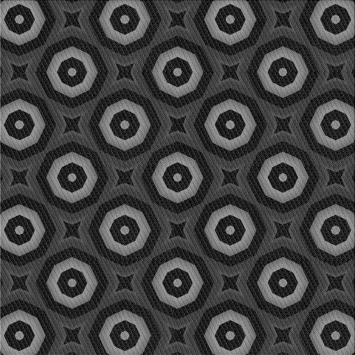 Round Machine Washable Transitional Midnight Gray Rug, wshpat607gry