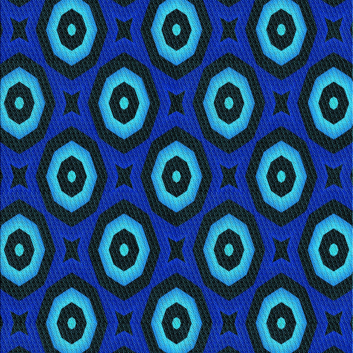 Patterned Blue Rug, pat607lblu