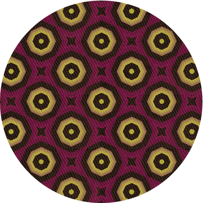 Square Machine Washable Transitional Saddle Brown Rug in a Living Room, wshpat607org