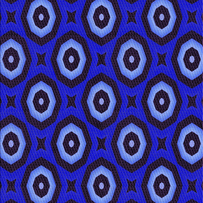 Patterned DarkBlue Rug, pat607pur