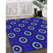 Machine Washable Transitional DarkBlue Rug in a Family Room, wshpat607pur