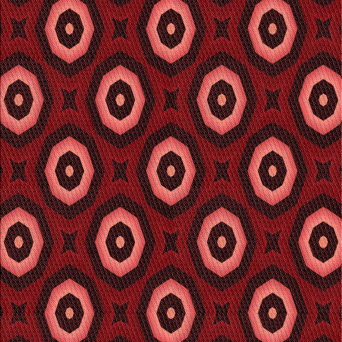 Patterned Crimson Red Rug, pat607rd