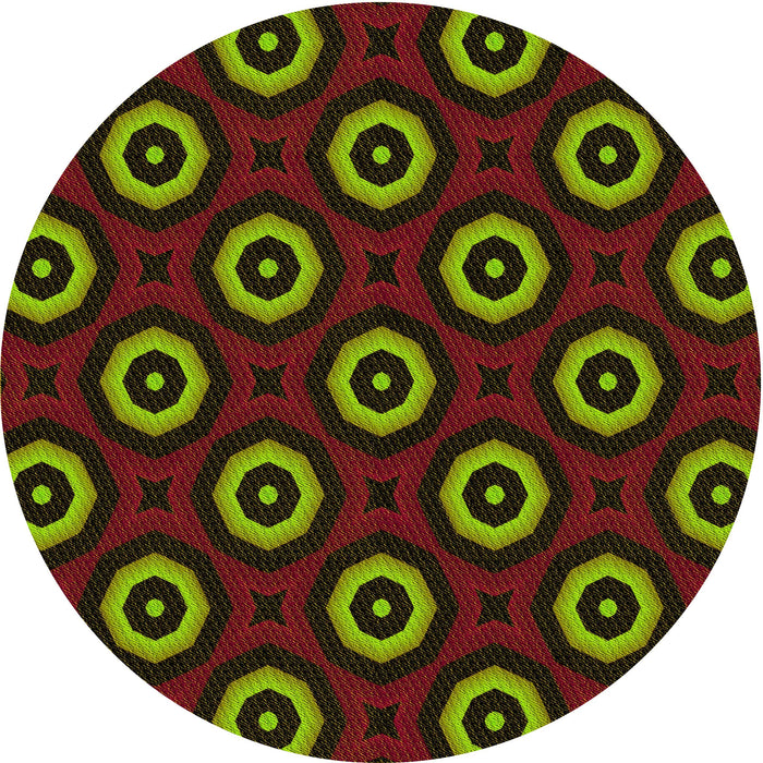 Square Machine Washable Transitional Olive Green Rug in a Living Room, wshpat607yw