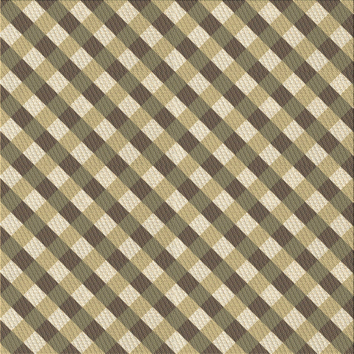 Round Patterned Yellow Rug, pat608brn