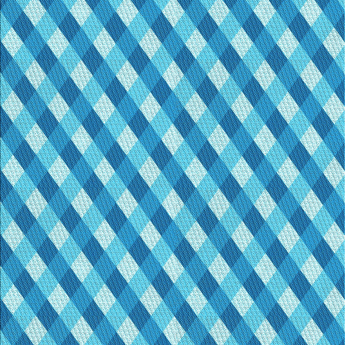 Patterned Neon Blue Rug, pat608lblu