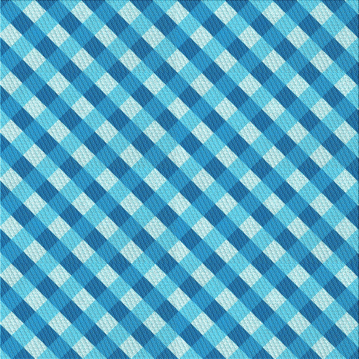 Round Patterned Neon Blue Rug, pat608lblu