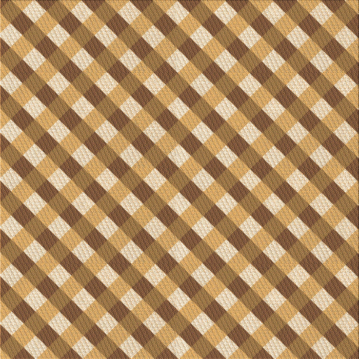 Round Patterned Yellow Orange Rug, pat608org