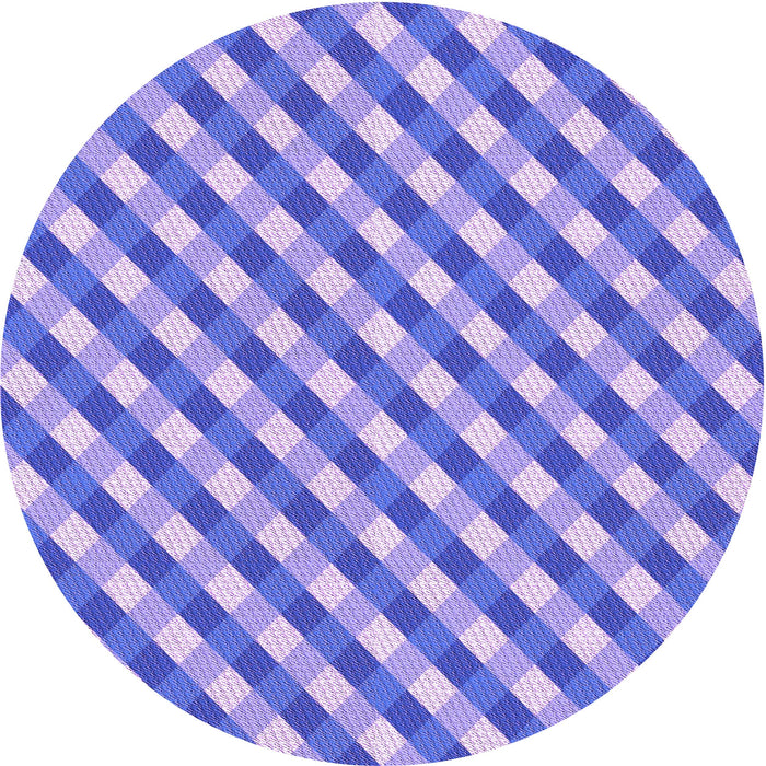 Square Patterned Blue Rug, pat608pur