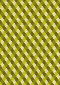 Machine Washable Transitional Dark Yellow Green Rug, wshpat608yw