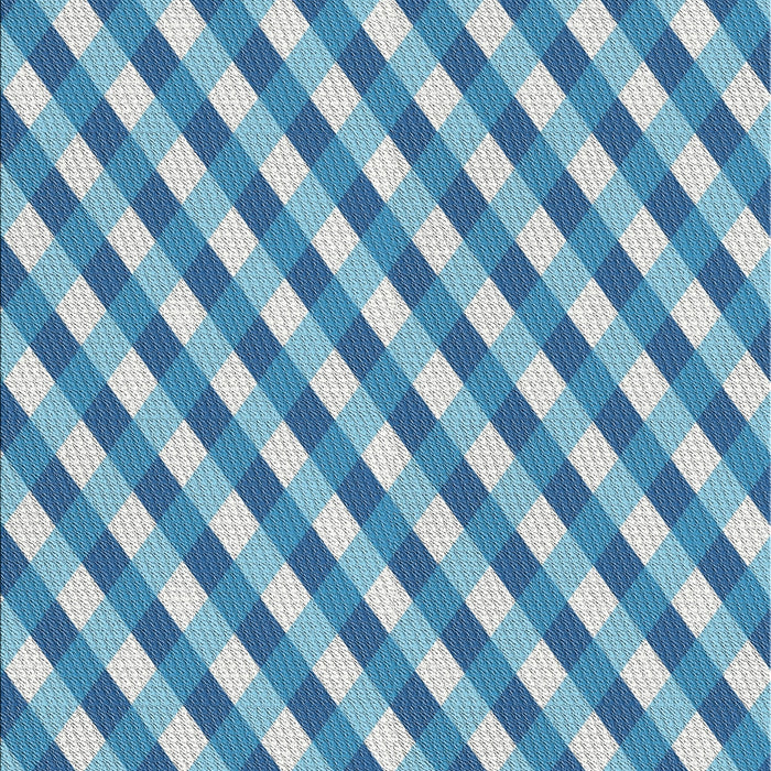 Patterned Blue Novelty Rug, pat608