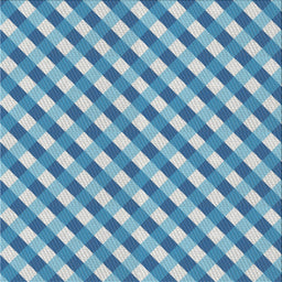 Square Patterned Blue Novelty Rug, pat608