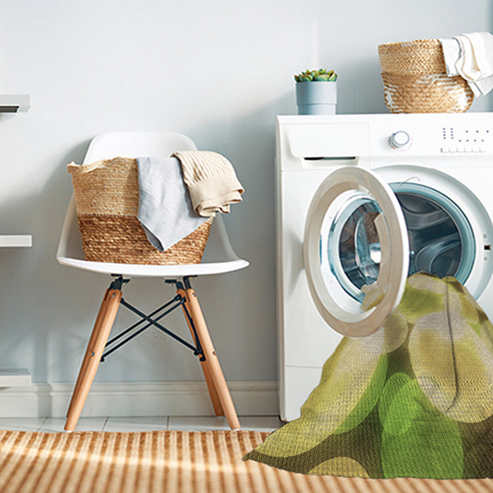 Machine Washable Transitional Dark Golden Brown Rug in a Washing Machine, wshpat609brn