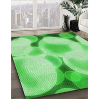 Patterned Green Rug, pat609grn