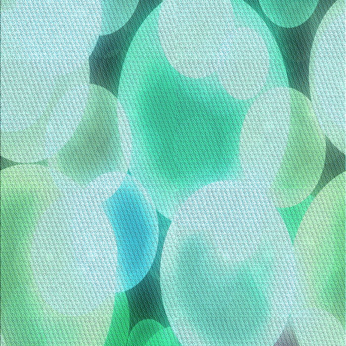 Patterned Mint Green Rug, pat609lblu