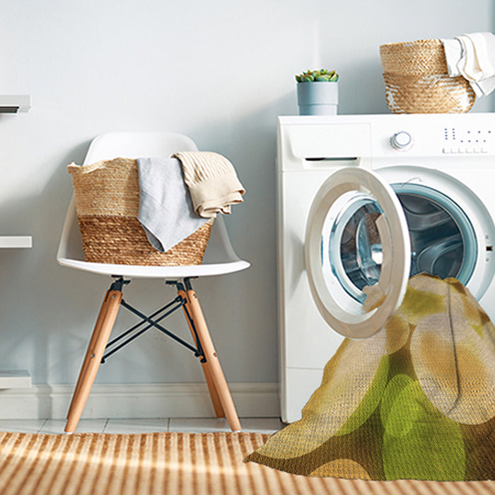 Machine Washable Transitional Chrome Gold Yellow Rug in a Washing Machine, wshpat609org