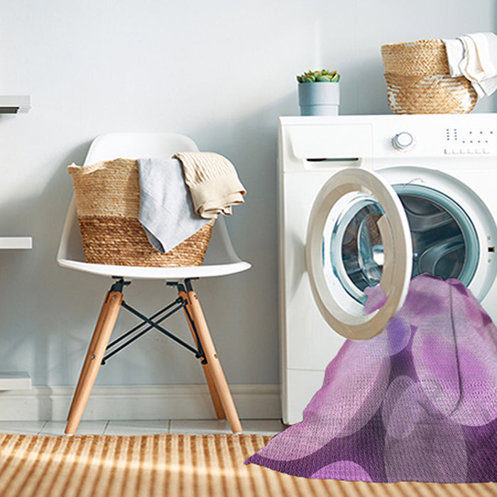 Machine Washable Transitional Blossom Pink Rug in a Washing Machine, wshpat609pur