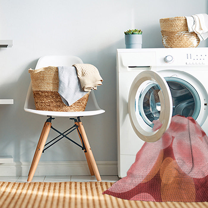 Machine Washable Transitional Red Rug in a Washing Machine, wshpat609rd