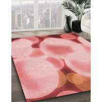 Patterned Red Rug, pat609rd