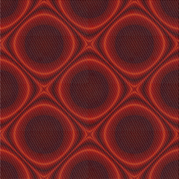 Square Patterned Crimson Red Novelty Rug, pat60