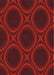 Machine Washable Transitional Crimson Red Rug, wshpat60