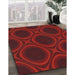 Machine Washable Transitional Crimson Red Rug in a Family Room, wshpat60