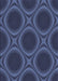 Machine Washable Transitional Royal Blue Rug, wshpat61blu