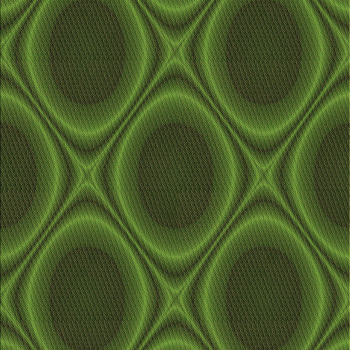 Square Patterned Dark Forest Green Rug in a Living Room, pat61brn