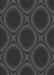 Patterned Charcoal Black Rug, pat61gry