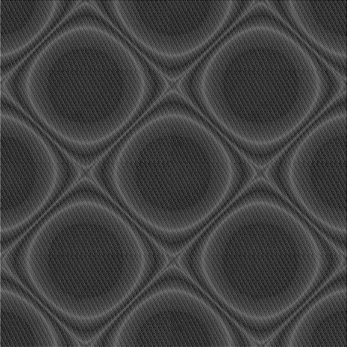 Round Patterned Charcoal Black Rug, pat61gry