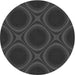 Square Patterned Charcoal Black Rug, pat61gry