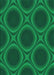 Machine Washable Transitional Deep Emerald Green Rug, wshpat61lblu