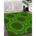 Machine Washable Transitional Deep Emerald Green Rug in a Family Room, wshpat61yw