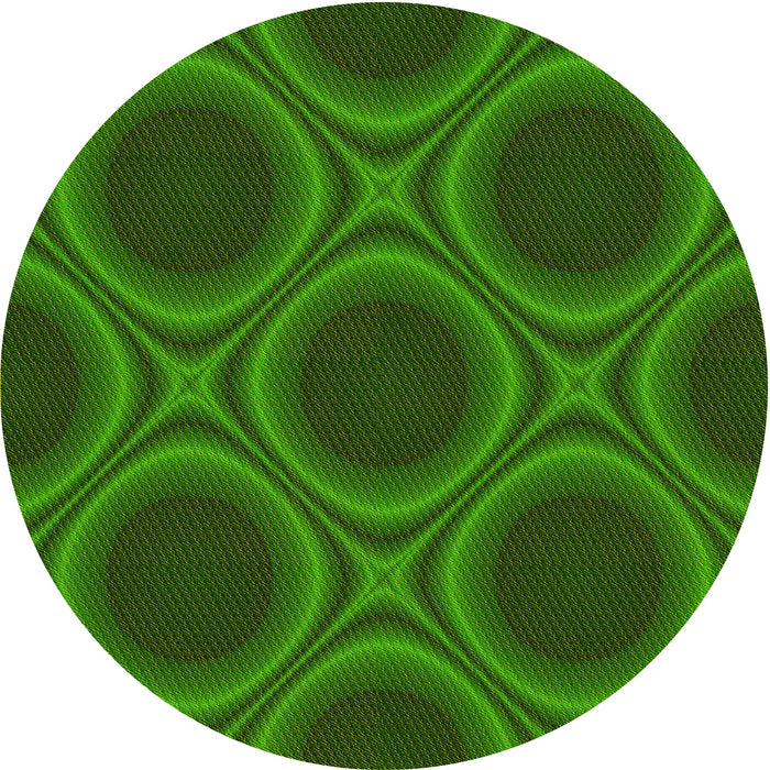 Square Machine Washable Transitional Deep Emerald Green Rug in a Living Room, wshpat61yw