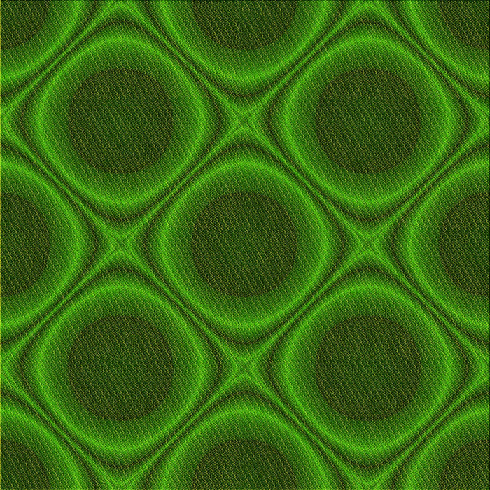 Round Patterned Deep Emerald Green Rug, pat61yw