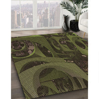 Patterned Oak Brown Rug, pat610brn