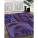 Patterned Purple Violet Purple Rug in Family Room, pat610pur